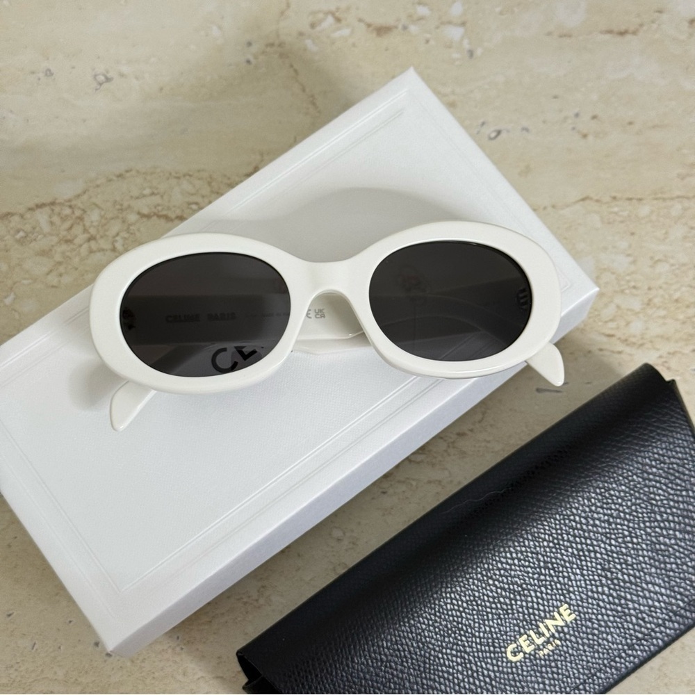 New! Celine Sunglasses, CL40194U 25A, oval, Triomphe, Authentic - Picture 2 of 13
